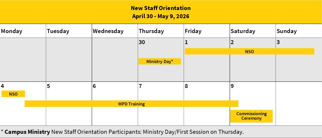 NSO Spring 2026 Schedule Web